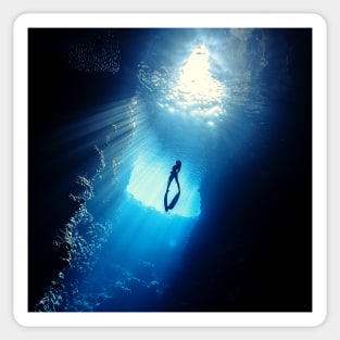 Ocean Cave Diving Sticker